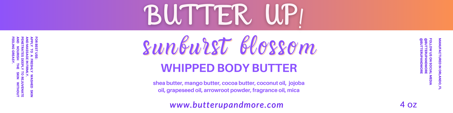 Sunburst Blossom Whipped Body Butter (Citrus Fragrance)